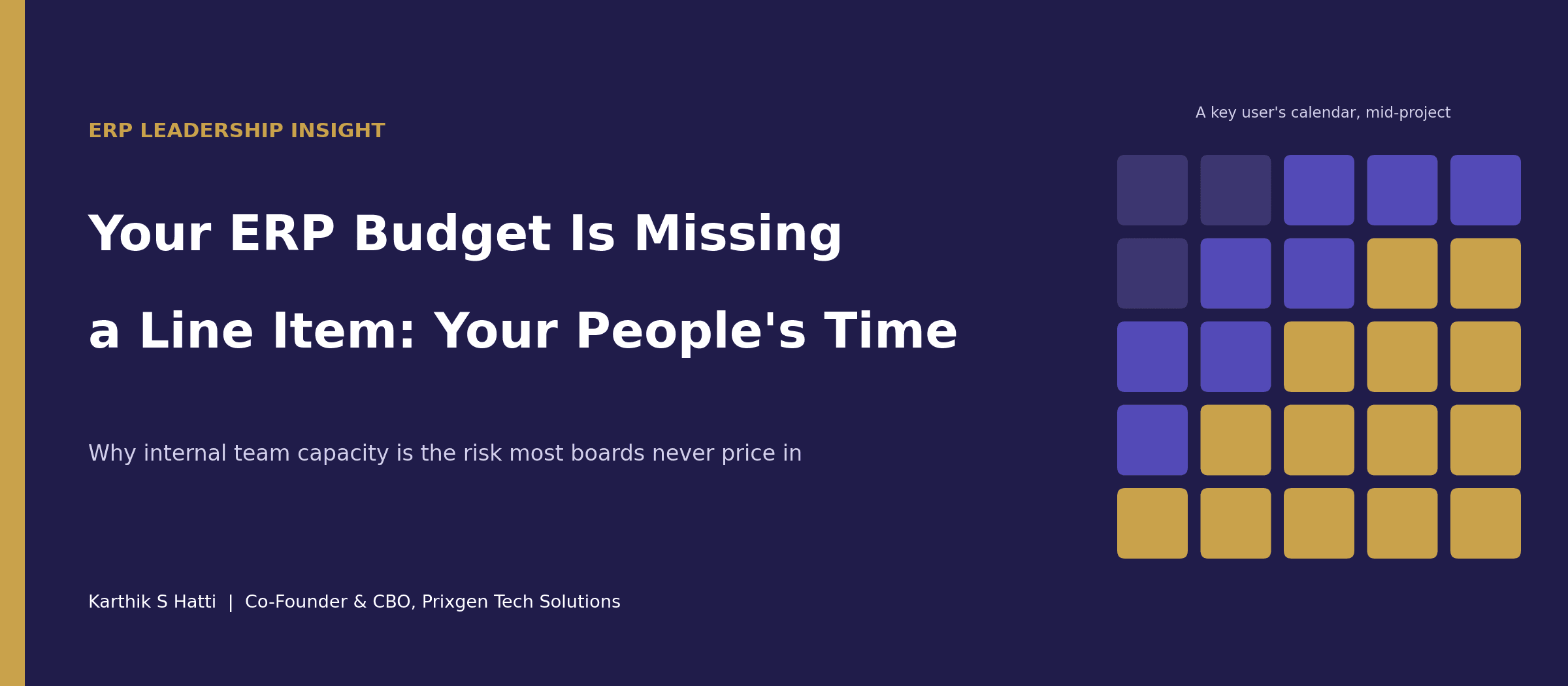 Your ERP Budget Is Missing a Line Item: Your People's Time